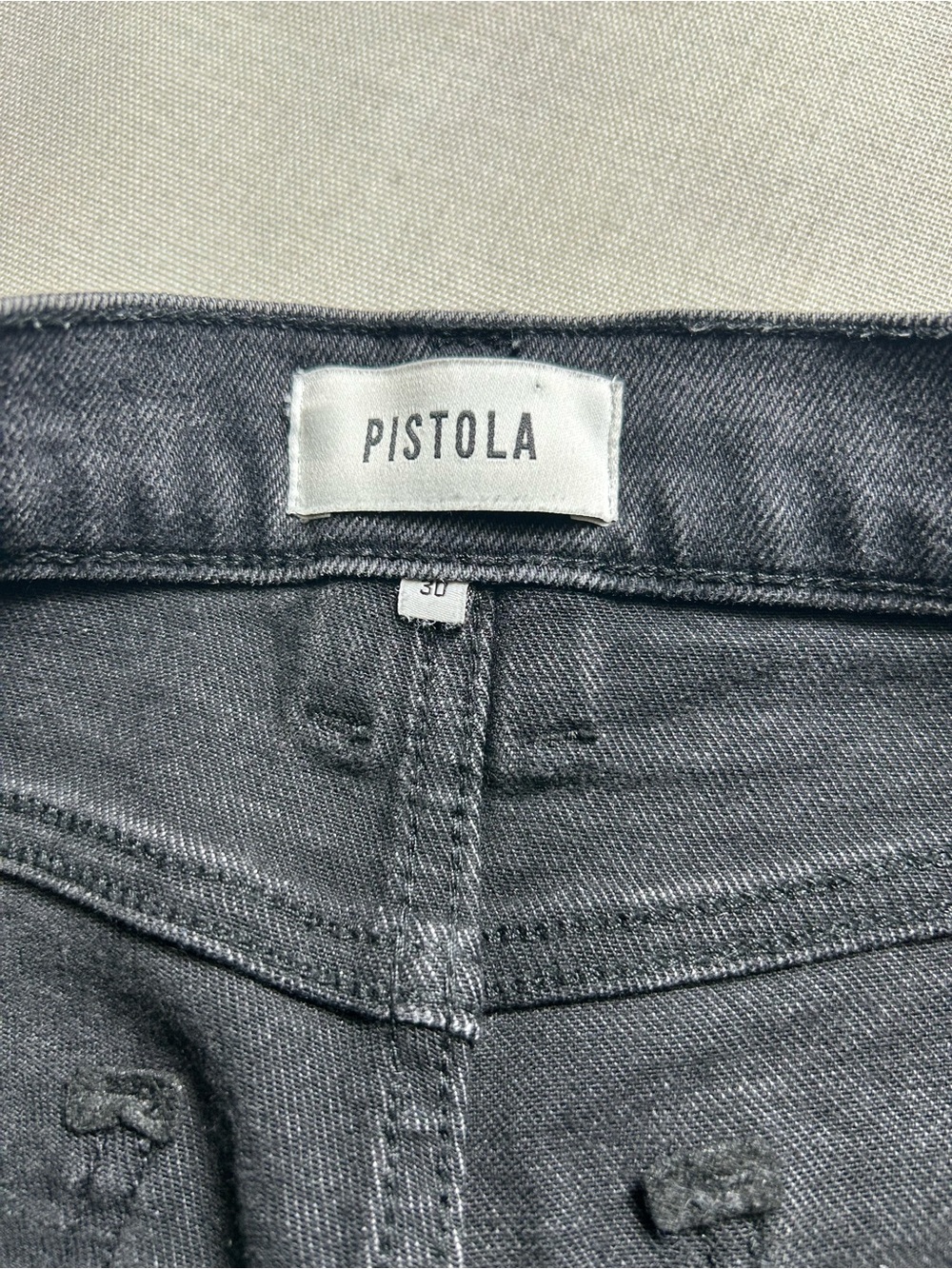 Pistola Lennon High Rise Bootcut Jeans Women’s 30 Black Stretch Denim #1025 - Picture 10 of 12